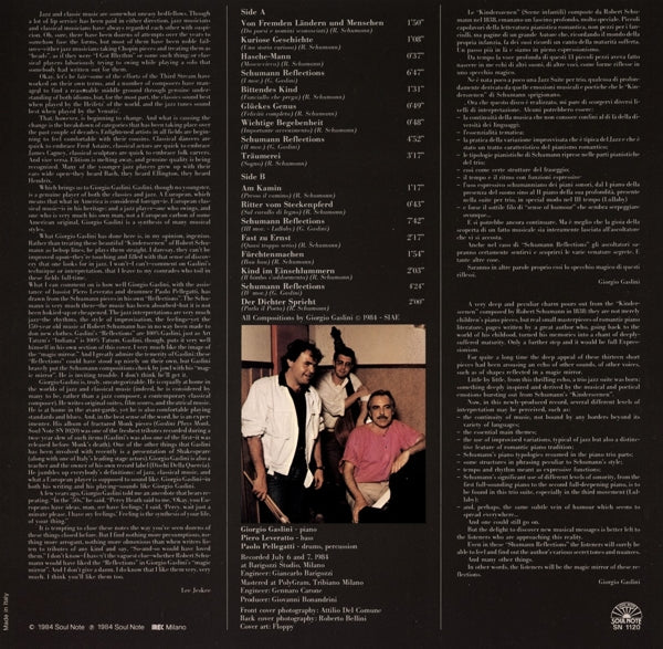 Giorgio Gaslini - Schumann Reflections |  Vinyl LP | Giorgio Gaslini - Schumann Reflections (LP) | Records on Vinyl