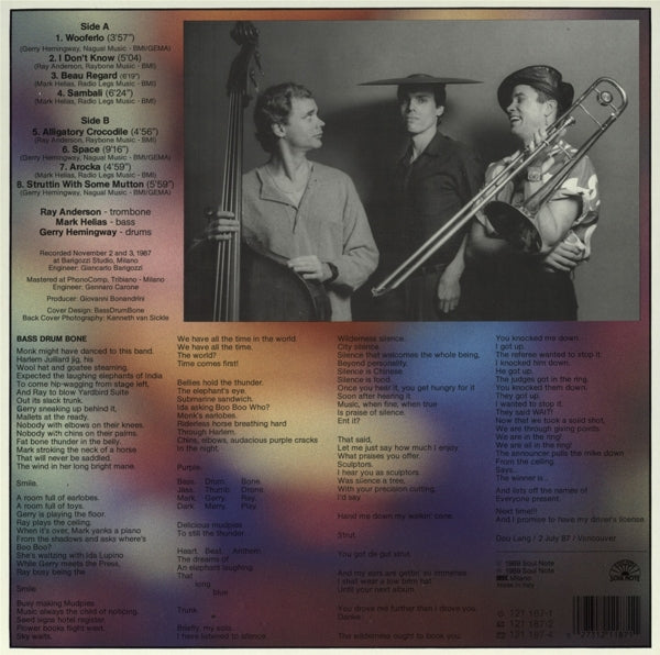 Bass Drum Bone - Wooferlo |  Vinyl LP | Bass Drum Bone - Wooferlo (LP) | Records on Vinyl