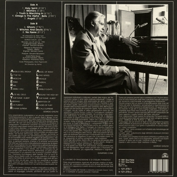 Giorgio Gaslini - Ayler's Wings |  Vinyl LP | Giorgio Gaslini - Ayler's Wings (LP) | Records on Vinyl