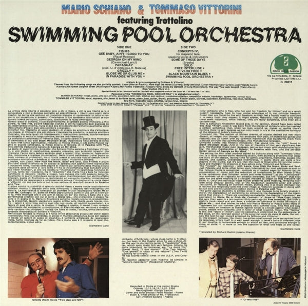 Schiano/Vittorini - Swimming Pool Orchestra |  Vinyl LP | Schiano/Vittorini - Swimming Pool Orchestra (LP) | Records on Vinyl