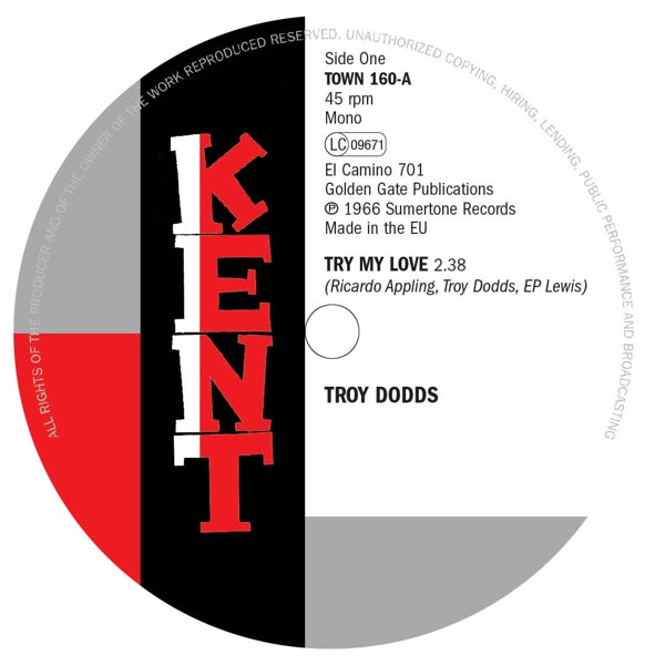  |  7" Single | Troy Dodds - Try My Love (Single) | Records on Vinyl
