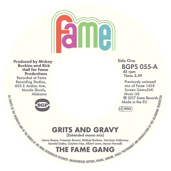  |  7" Single | Fame Gang - Grits & Gravy (Single) | Records on Vinyl