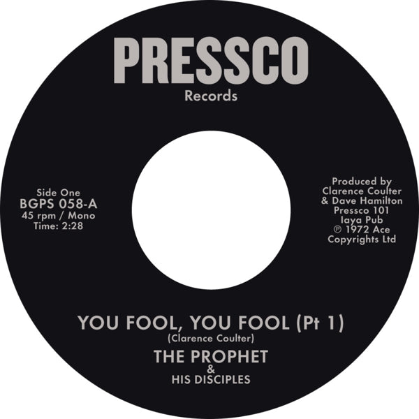  |  7" Single | Prophet & His Disciples - You Fool, You Fool (Single) | Records on Vinyl