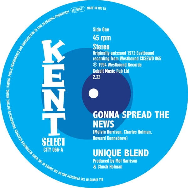 Unique Blend/A.C. Tilmon - Gonna Spread The.. |  7" Single | Unique Blend/A.C. Tilmon - Gonna Spread The.. (7" Single) | Records on Vinyl