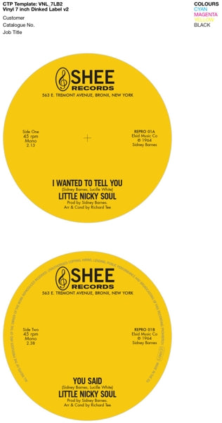 Little Nicky Soul - I Wanted To Tell Yo |  7" Single | Little Nicky Soul - I Wanted To Tell Yo (7" Single) | Records on Vinyl