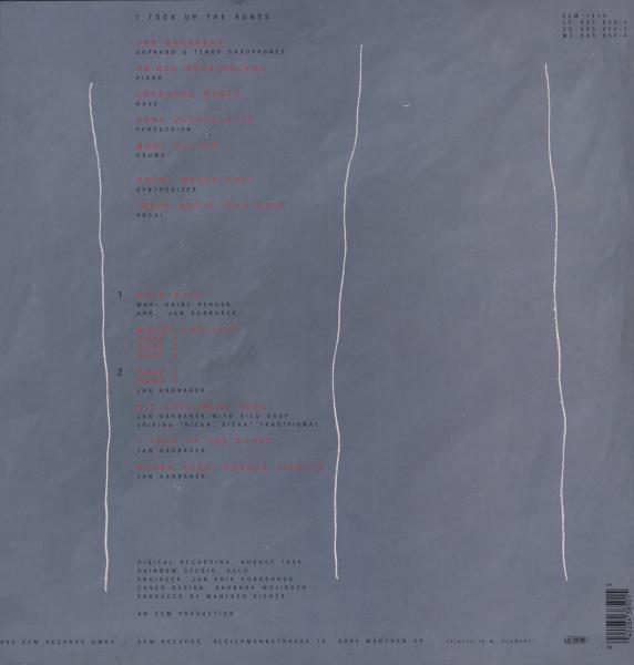 Jan Garbarek - I Took Up The Runes |  Vinyl LP | Jan Garbarek - I Took Up The Runes (LP) | Records on Vinyl