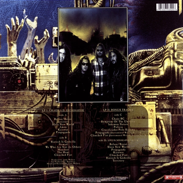 Sepultura - Chaos A.D.  |  Vinyl LP | Sepultura - Chaos A.D.  (2 LPs) | Records on Vinyl