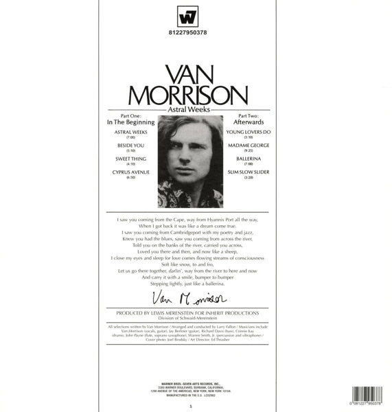 Van Morrison - Astral Weeks |  Vinyl LP | Van Morrison - Astral Weeks (LP) | Records on Vinyl