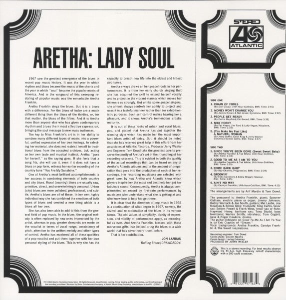 Aretha Franklin - Lady Soul  |  Vinyl LP | Aretha Franklin - Lady Soul  (LP) | Records on Vinyl