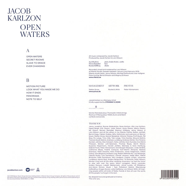 Jacob Karlzon - Open Waters |  Vinyl LP | Jacob Karlzon - Open Waters (LP) | Records on Vinyl