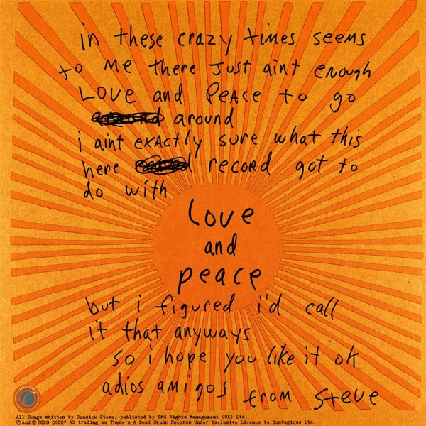 Seasick Steve - Love & Peace |  Vinyl LP | Seasick Steve - Love & Peace (LP) | Records on Vinyl