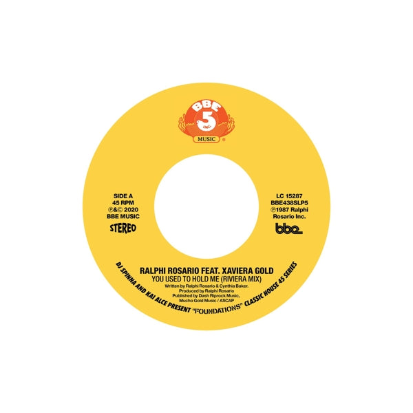  |  7" Single | DJ Spinna - Foundations - Classic House 45 Series Pt.5 (Single) | Records on Vinyl