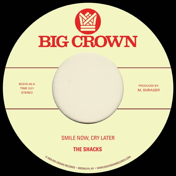  |  7" Single | Shacks & the Brainstory - Smile Now, Cry Later / Runaway (Single) | Records on Vinyl