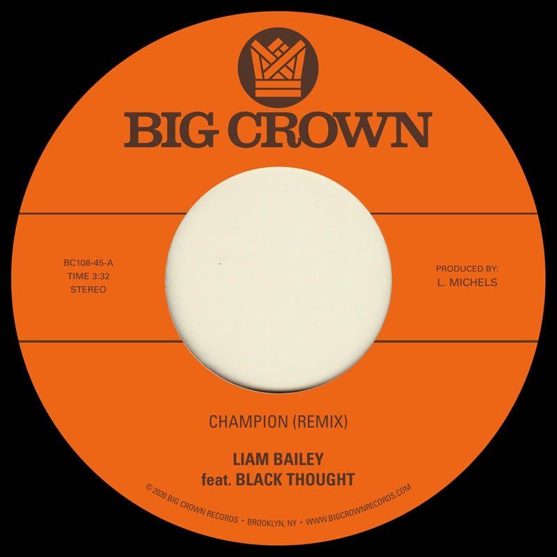  |  7" Single | Liam Bailey - Champion / Ugly Truth (Single) | Records on Vinyl