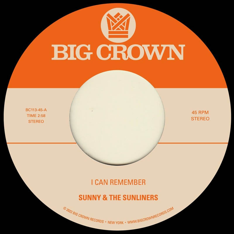  |  7" Single | Sunny & the Sunliners - I Can Remember (Single) | Records on Vinyl