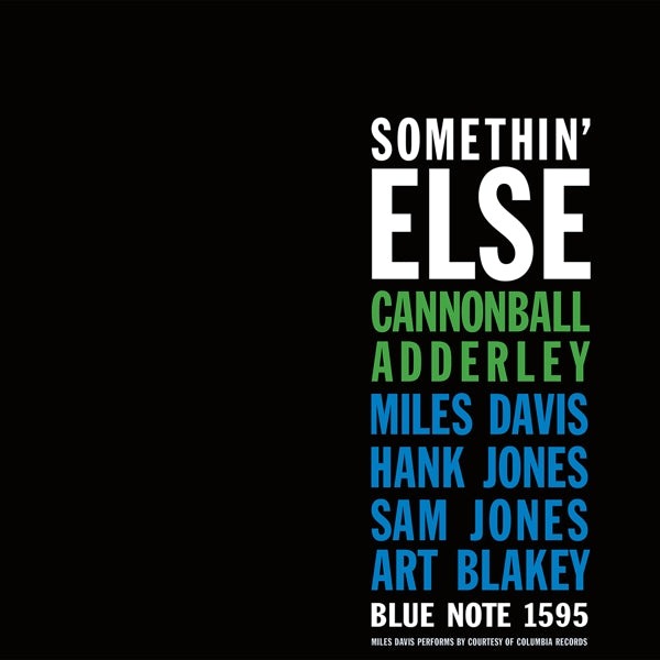 Cannonball Adderly - Somethin' Else  |  Vinyl LP | Cannonball Adderly - Somethin' Else  (LP) | Records on Vinyl