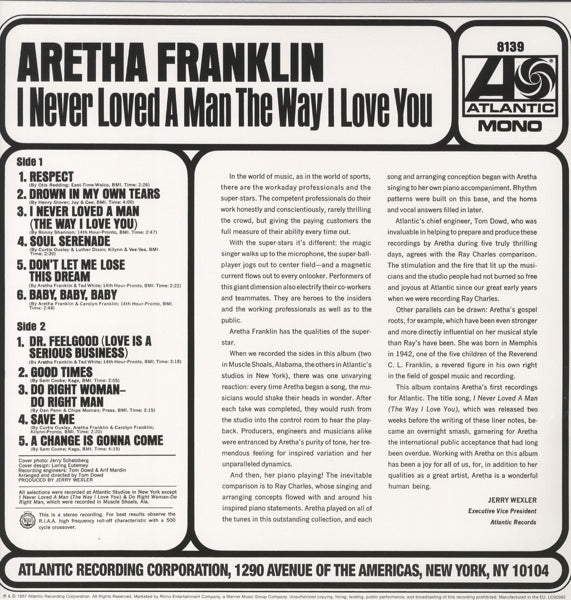 Aretha Franklin - I Never Loved A Man |  Vinyl LP | Aretha Franklin - I Never Loved A Man (LP) | Records on Vinyl