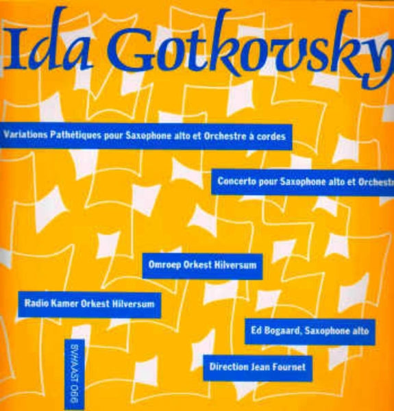  |  Vinyl LP | Ida Gotkovsky - Variations Pathetiques Pour Saxophone (LP) | Records on Vinyl