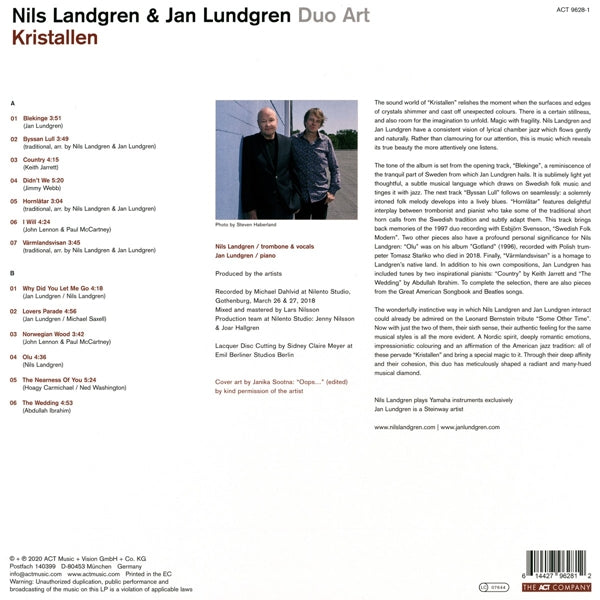 Nils Landgren & Jan Lund - Kristallen  |  Vinyl LP | Nils Landgren & Jan Lund - Kristallen  (LP) | Records on Vinyl