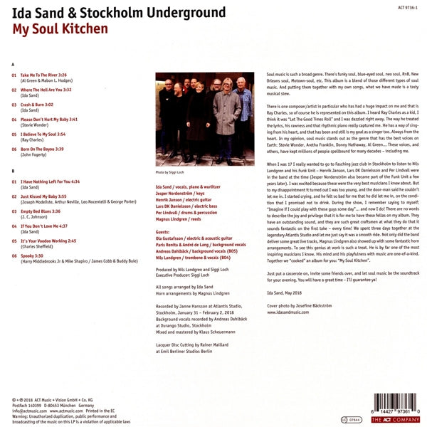 Ida Sand & Stockholm Und - My Soul Kitchen  |  Vinyl LP | Ida Sand & Stockholm Und - My Soul Kitchen  (LP) | Records on Vinyl