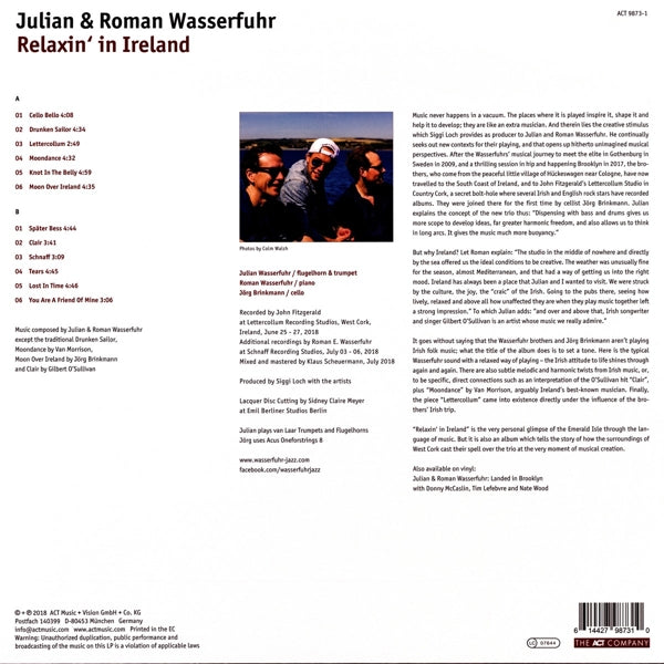 Julian Wasserfuhr & Roman - Relaxin' In Ireland  |  Vinyl LP | Julian Wasserfuhr & Roman - Relaxin' In Ireland  (LP) | Records on Vinyl
