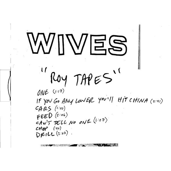  |  Vinyl LP | Wives - Roy Tapes (LP) | Records on Vinyl