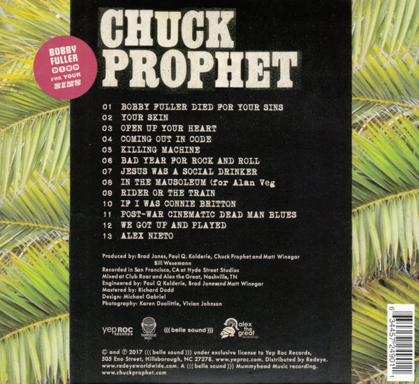 Chuck Prophet - Bobby Fuller Died For.. |  Vinyl LP | Chuck Prophet - Bobby Fuller Died For.. (LP) | Records on Vinyl