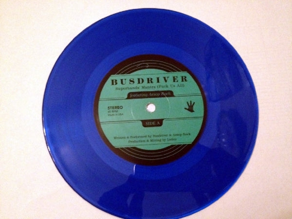  |  7" Single | Busdriver - Superhand's Mantra (Fuck Us All) (Single) | Records on Vinyl