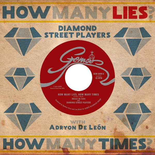  |  7" Single | Diamond Street Players - How Many Lies, How Many Times (Single) | Records on Vinyl