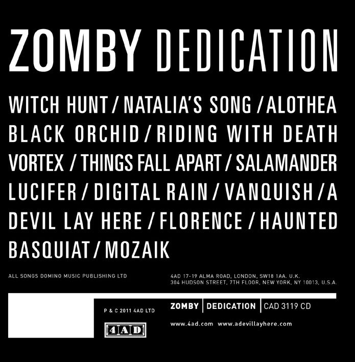  |  Vinyl LP | Zomby - Dedication (2 LPs) | Records on Vinyl