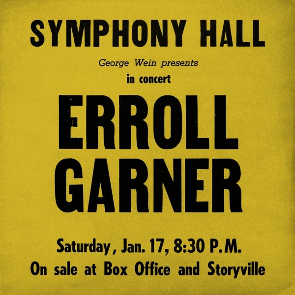  |  Vinyl LP | Erroll Garner - Symphony Hall Concert (LP) | Records on Vinyl