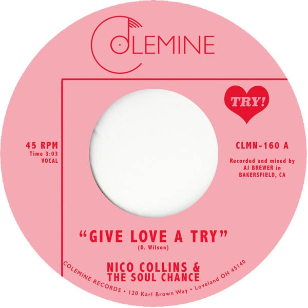 Nico Collins & The Soul -  Give Love A Try |  7" Single | Nico Collins & The Soul -  Give Love A Try (7" Single) | Records on Vinyl