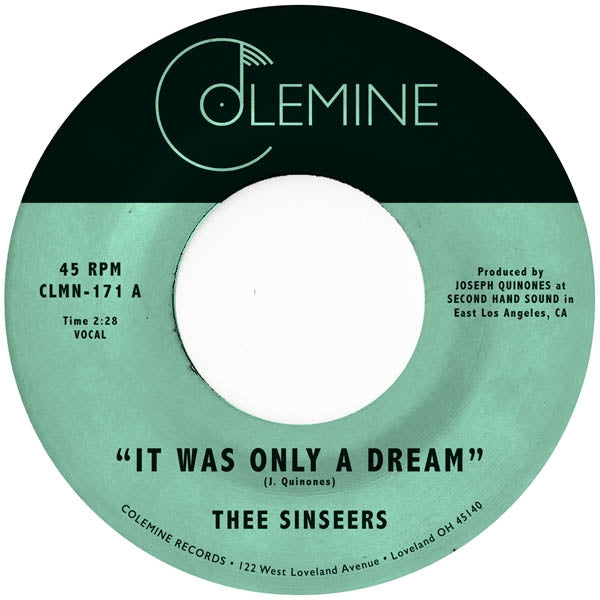 Sinseers - It Was Only A Dream |  7" Single | Sinseers - It Was Only A Dream (7" Single) | Records on Vinyl