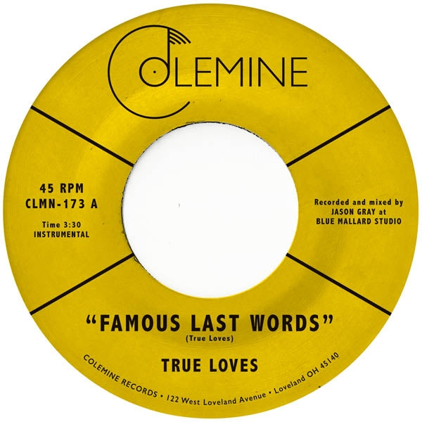  |  7" Single | True Loves - Famous Last Words (Single) | Records on Vinyl