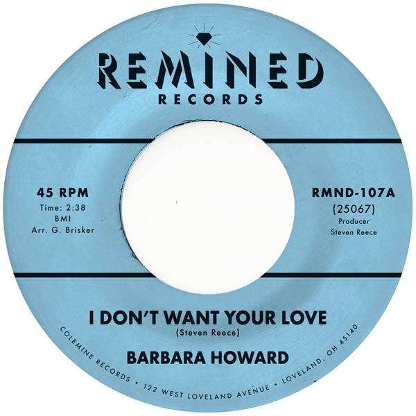 Barbara Howard - I Don't Want Your Love |  7" Single | Barbara Howard - I Don't Want Your Love (7" Single) | Records on Vinyl