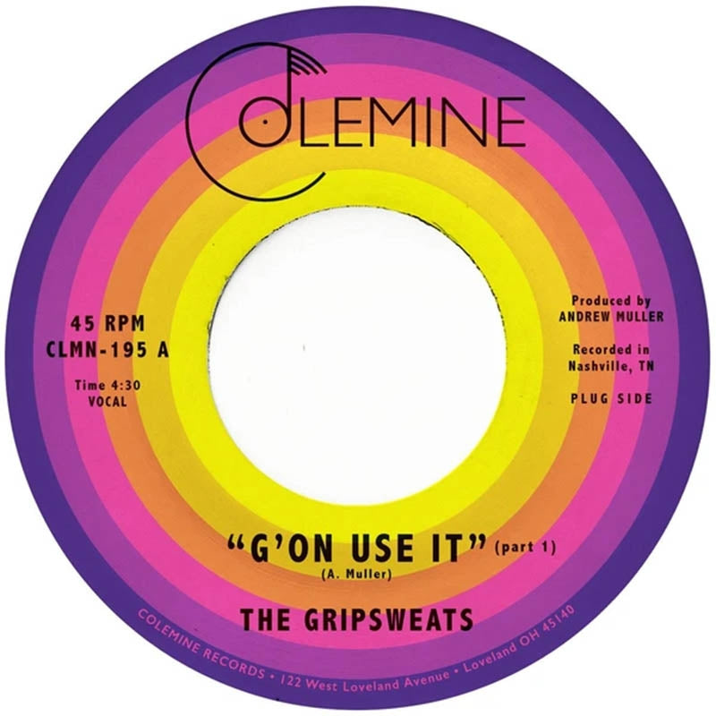 Gripsweats - G'on Use It |  7" Single | Gripsweats - G'on Use It (7" Single) | Records on Vinyl