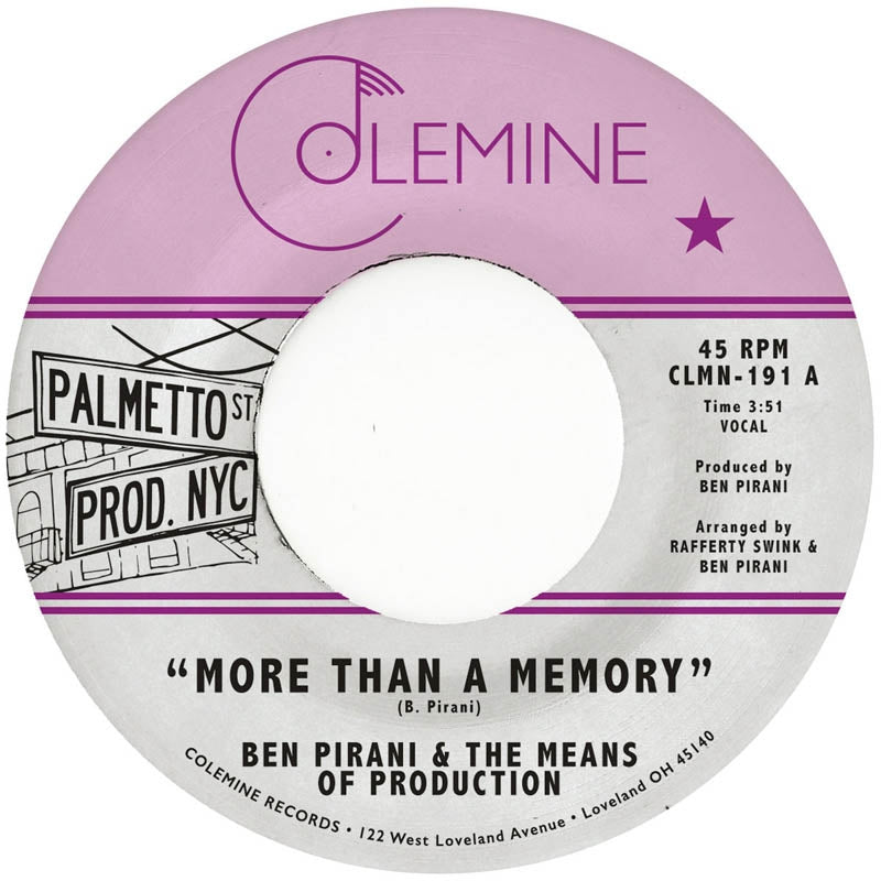 |  7" Single | Ben Pirani - More Than a Memory (Single) | Records on Vinyl