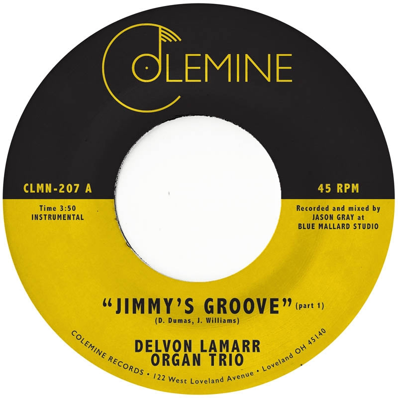  |  7" Single | Delvon -Organ Trio- Lamarr - Jimmy's Groove (Single) | Records on Vinyl