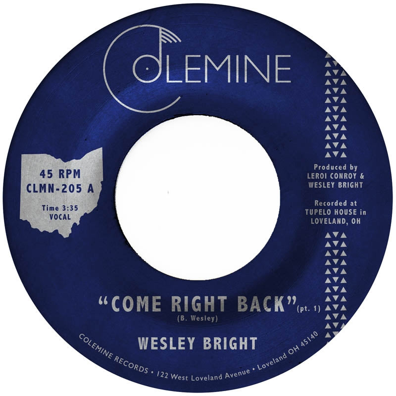  |  7" Single | Wesley Bright - Come Right Back (Single) | Records on Vinyl