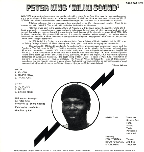 Peter King - Miliki Sound  |  Vinyl LP | Peter King - Miliki Sound  (LP) | Records on Vinyl