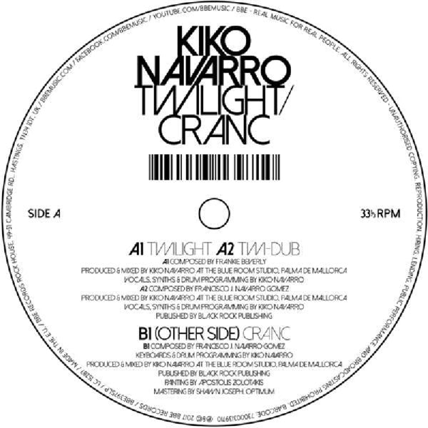  |  12" Single | Kiko Navarro - Twilight/Cranc (Single) | Records on Vinyl