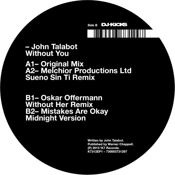  |  12" Single | John Talabot - Without You (Single) | Records on Vinyl