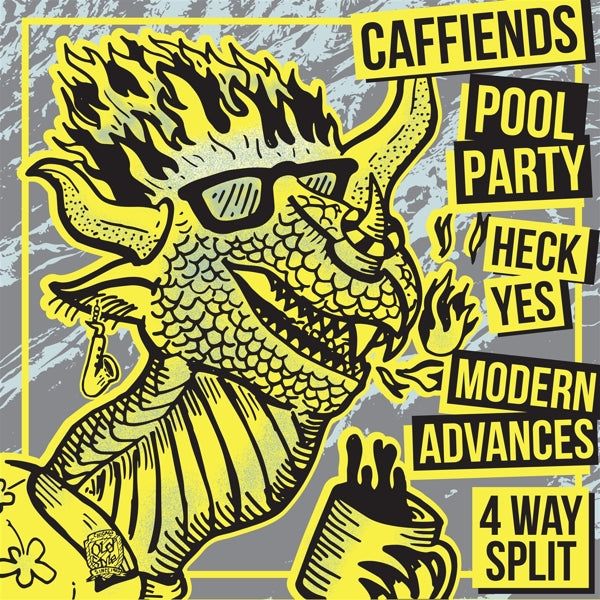 Caffeinds & Heck Yes - 4 Way Split |  Vinyl LP | Caffeinds & Heck Yes - 4 Way Split (LP) | Records on Vinyl