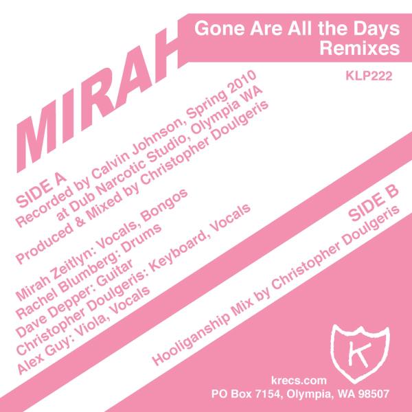  |  12" Single | Mirah - Gone All the Days (Single) | Records on Vinyl