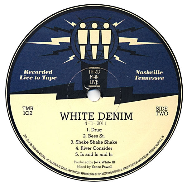  |  Vinyl LP | White Denim - Third Man Live 4.1.11 (LP) | Records on Vinyl