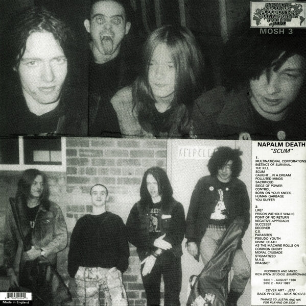 Napalm Death - Scum  |  Vinyl LP | Napalm Death - Scum  (LP) | Records on Vinyl
