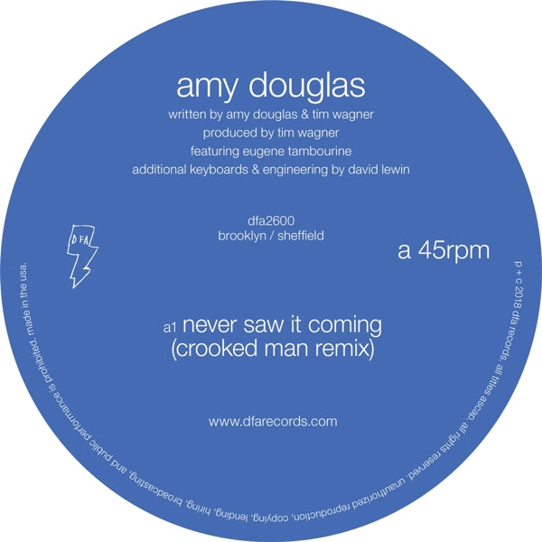  |  12" Single | Amy Douglas - Never Saw It Coming (Single) | Records on Vinyl