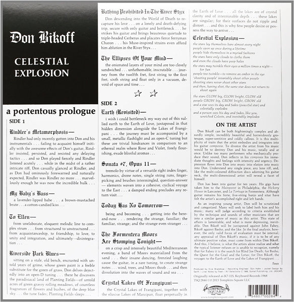 Don Bikoff - Celestial Explosion |  Vinyl LP | Don Bikoff - Celestial Explosion (LP) | Records on Vinyl