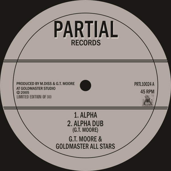 G.T. Moore & Goldmaster - Alpha  |  12" Single | G.T. Moore & Goldmaster - Alpha  (12" Single) | Records on Vinyl