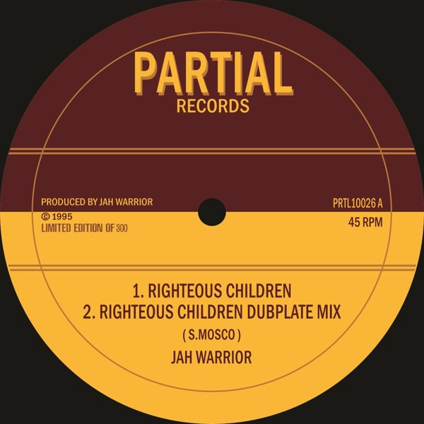 Jah Warrior - Righteous Children  |  10" Single | Jah Warrior - Righteous Children  (10" Single) | Records on Vinyl
